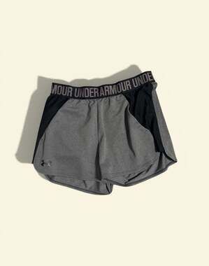 Under Armour Women's Play Up 2.0 Loose Fit Shorts Heather Gray